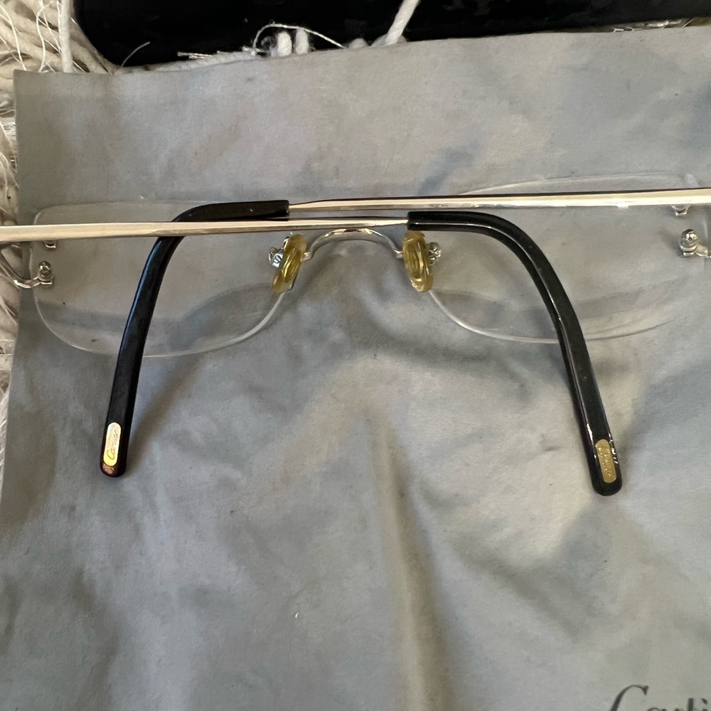 Carter Signature C Rimless Rectangular Eye Glasses - Picture 8 of 10